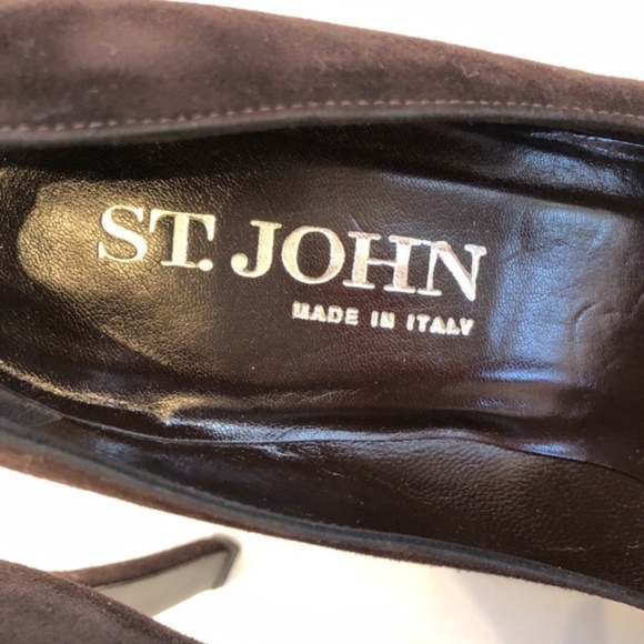 St. John Brown Suede Heels - Picture 3 of 8